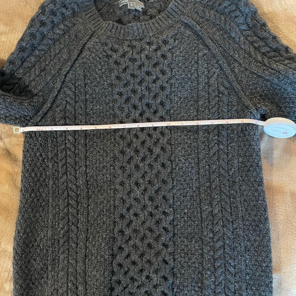 Vince fisherman/cable knit crew neck sweater - Picture 3 of 9